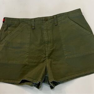 Veronica Beard Women’s Khaki Cargo Green Shorts size 32‎
